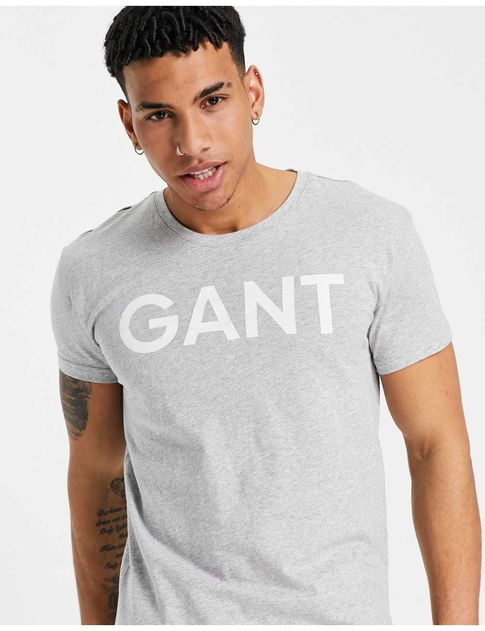 GANT t-shirt in grey with...