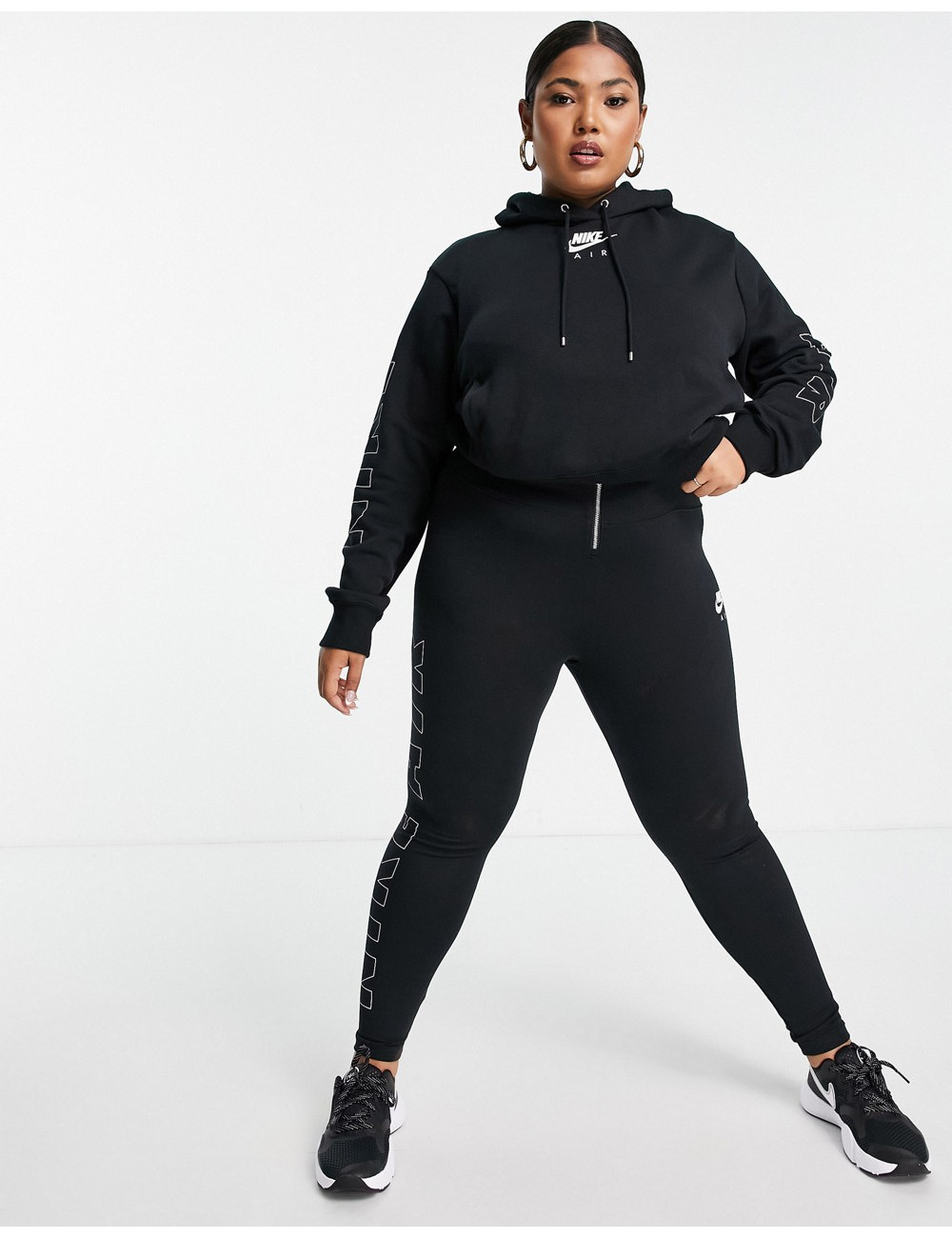 Nike Plus Air hoodie in black