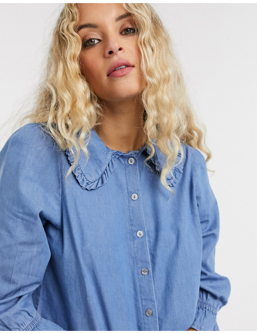 Only denim shirt with...