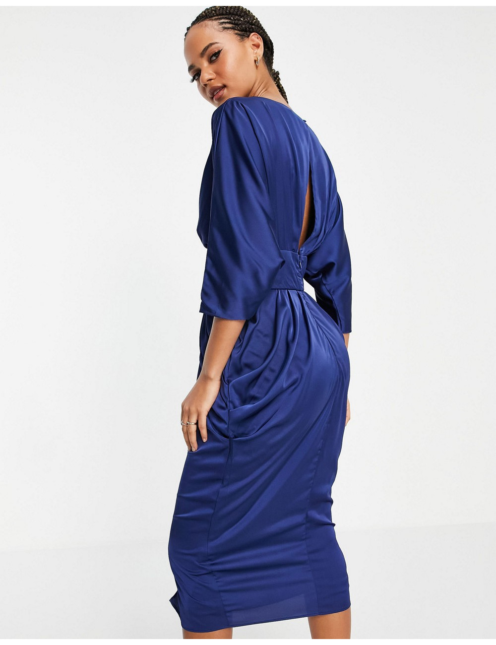 TFNC slinky wrap midi dress...