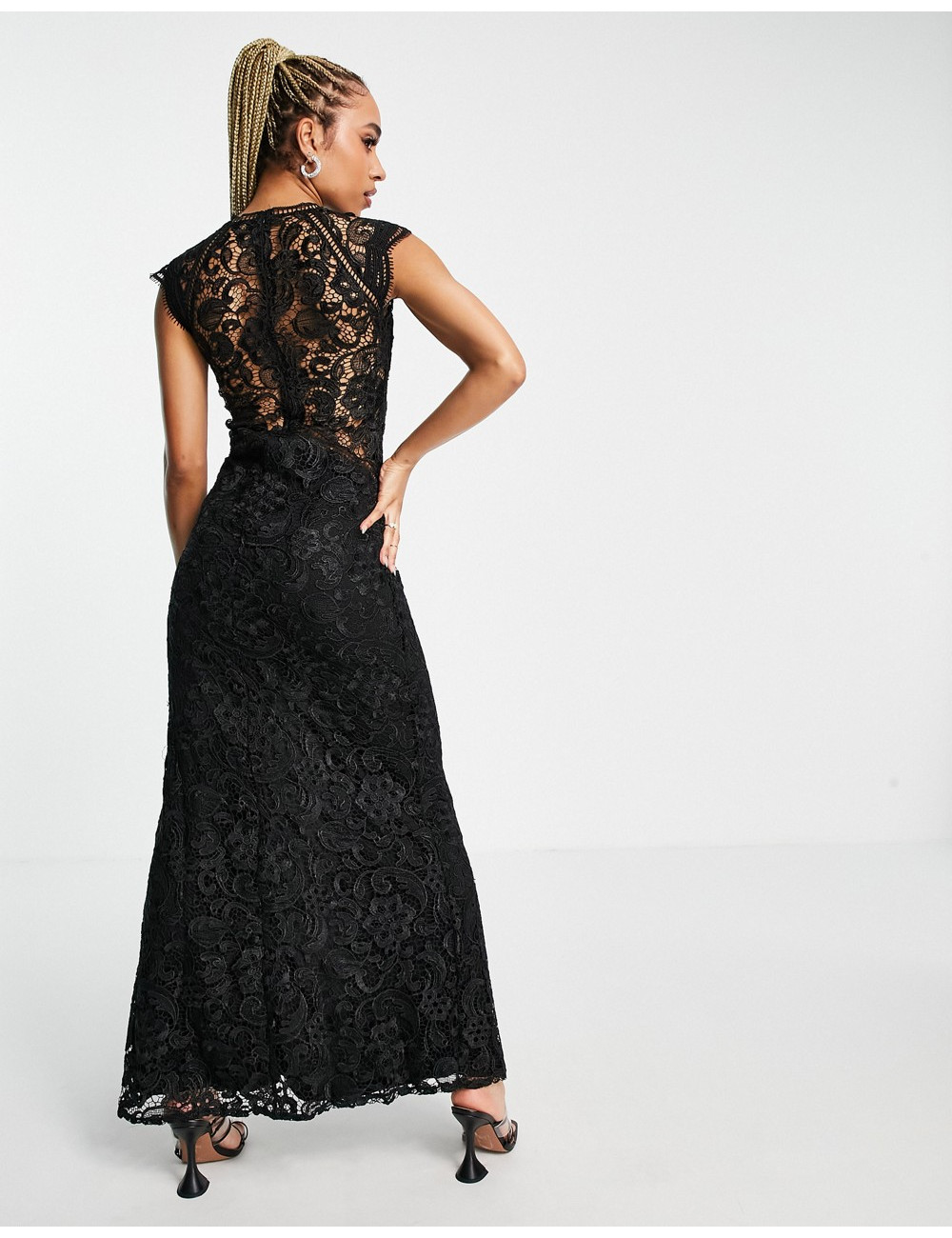 TFNC lace maxi dress with...