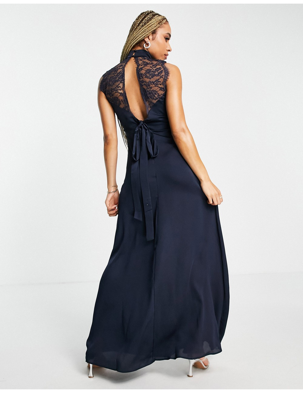 TFNC maxi dress with lace...