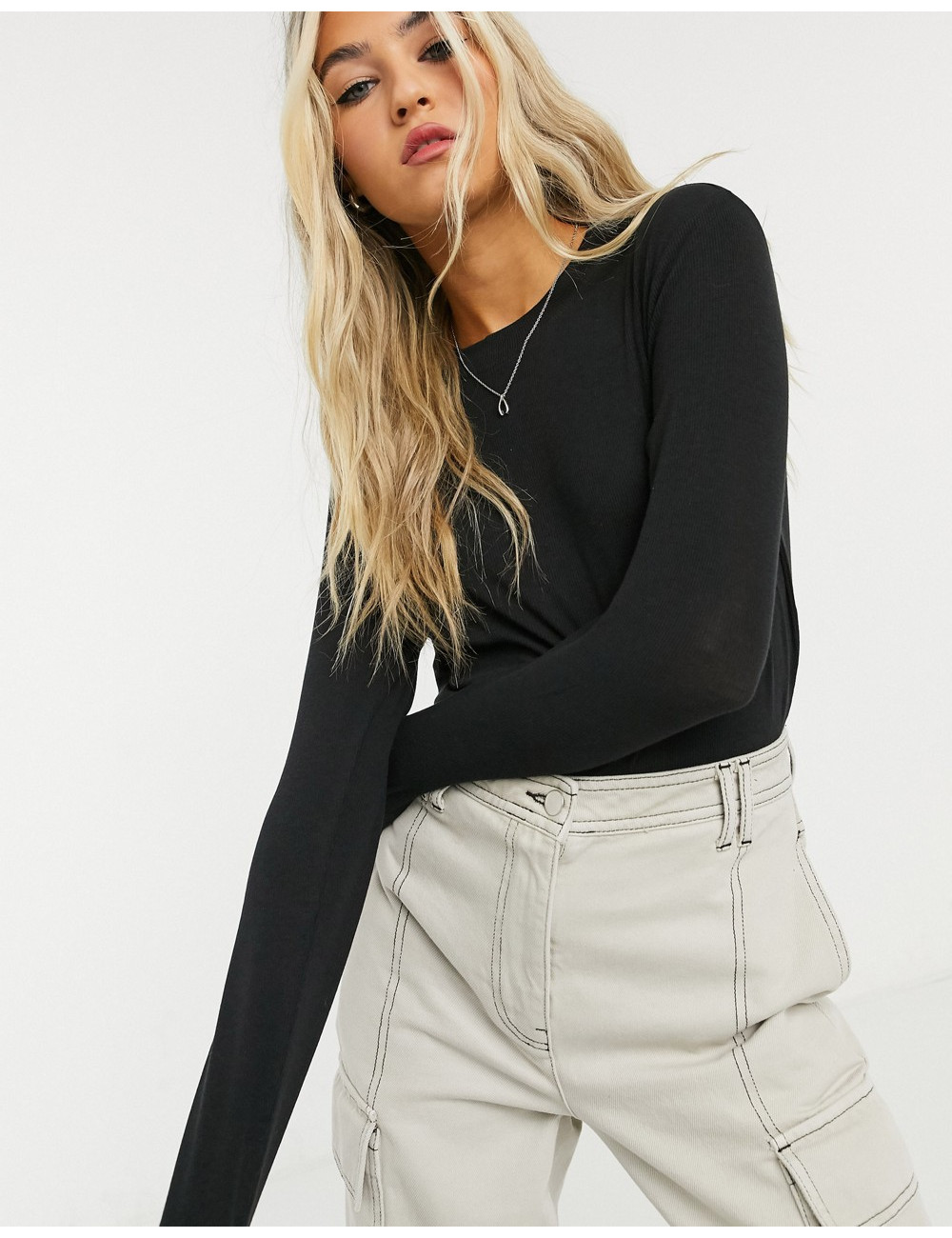 Whistles cropped ribbed...