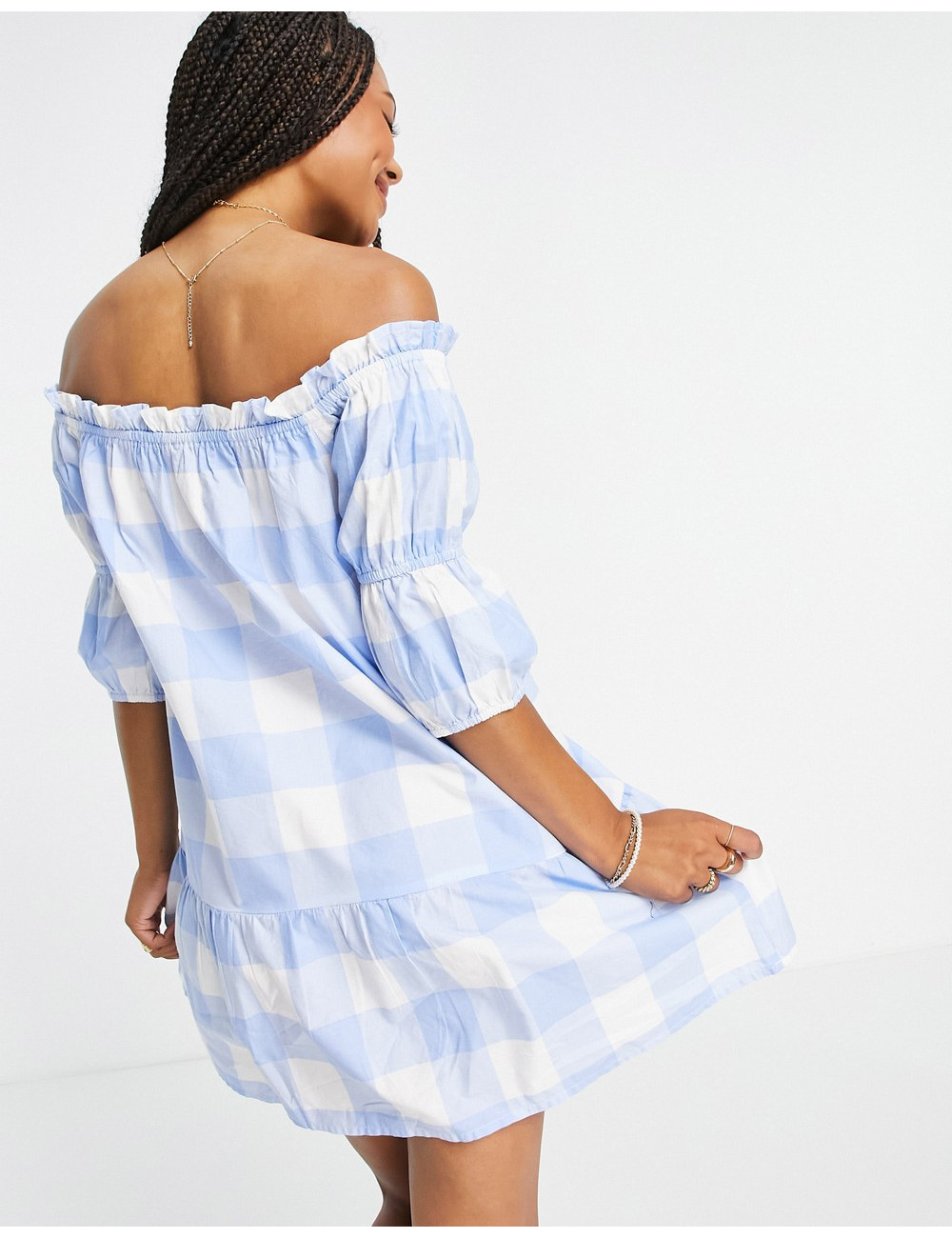 Influence off shoulder mini...