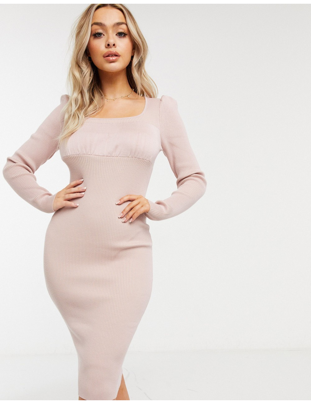 Missguided midi dress with...