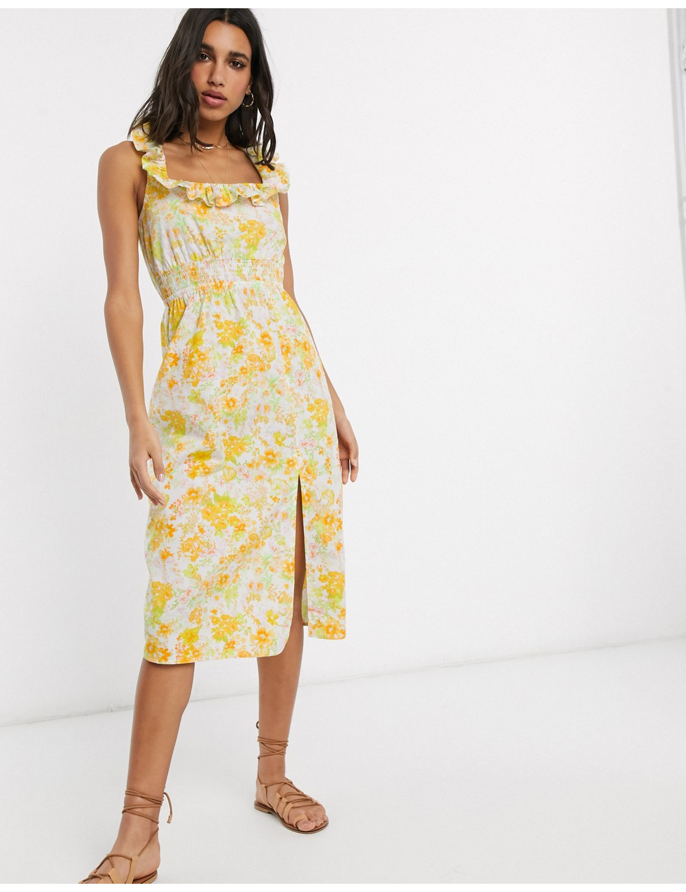 ASOS DESIGN cotton midi...