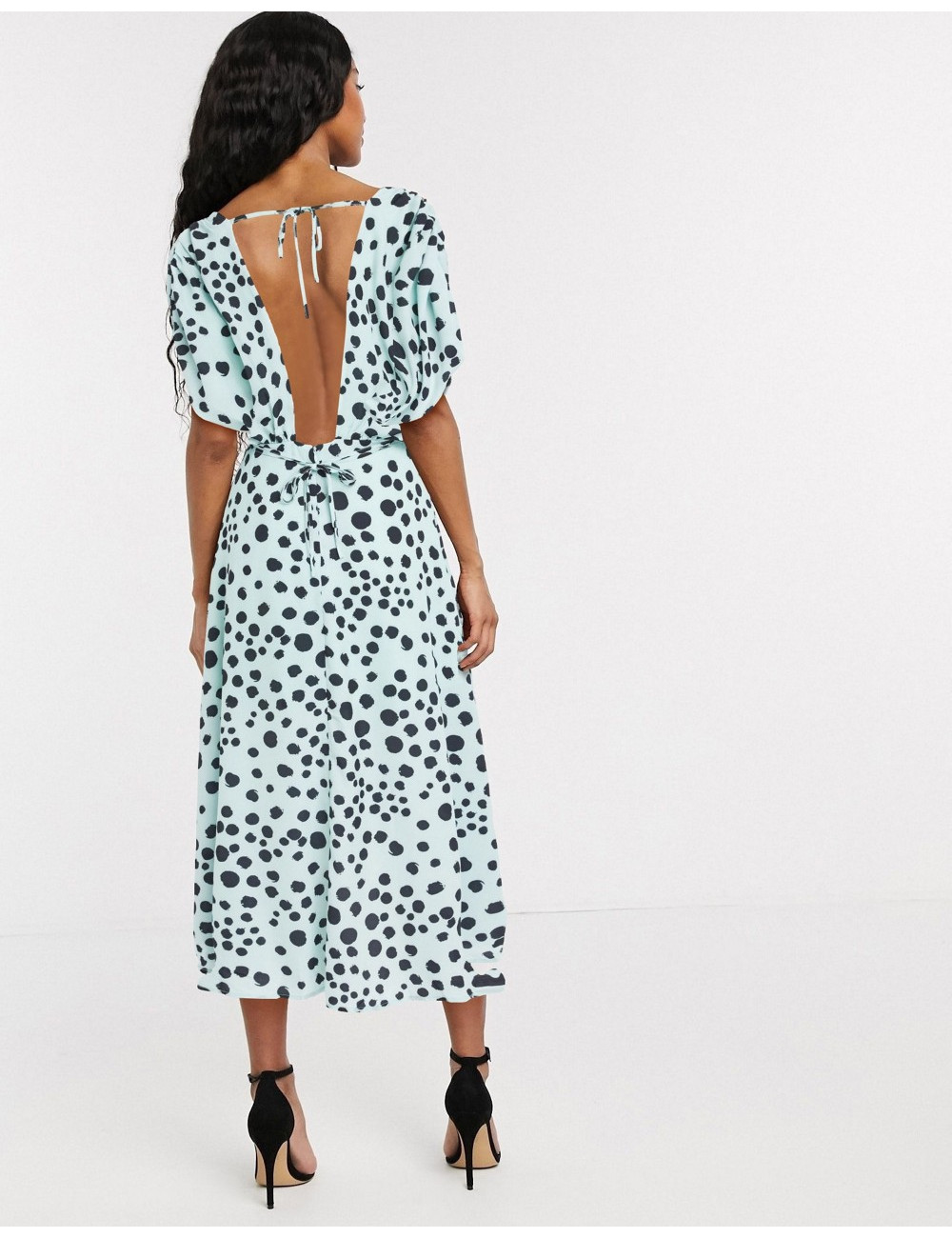 Lost Ink midi dress with...