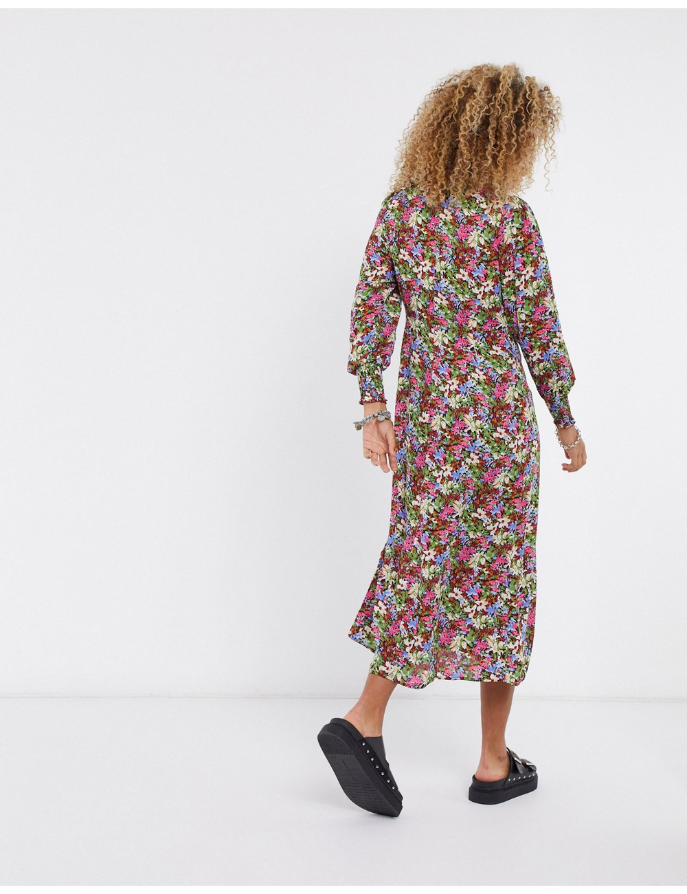 Only midi tea dress with...
