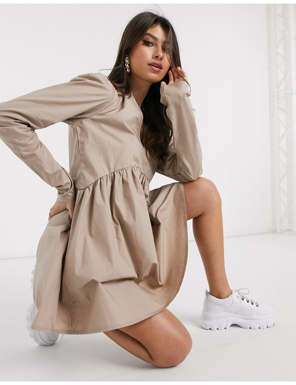 Missguided poplin smock...