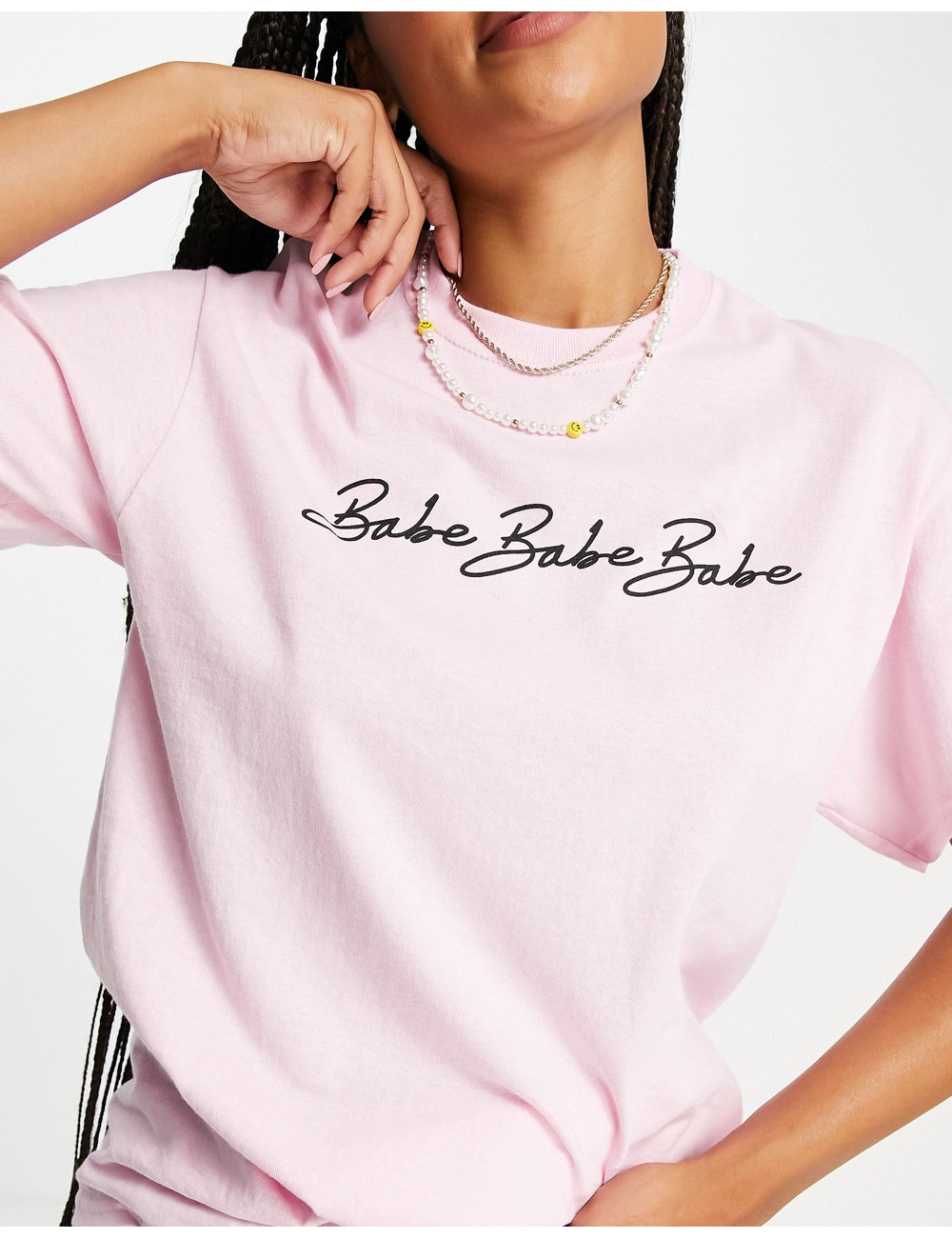 Heartbreak babe slogan t-shirt