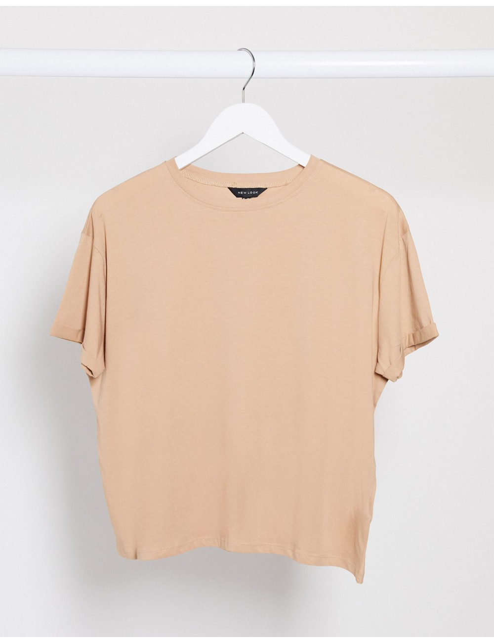 New Look boxy tee in camel