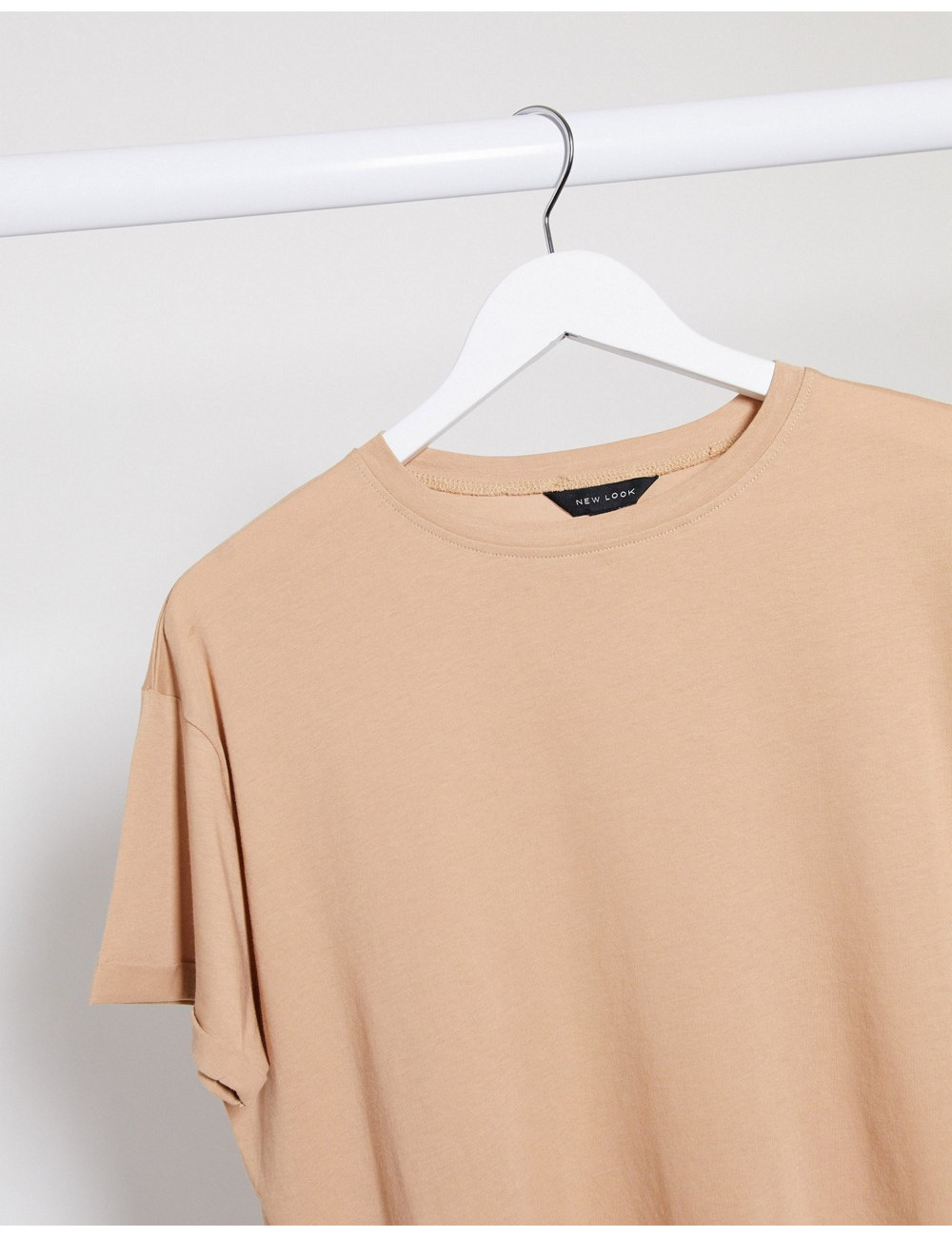 New Look boxy tee in camel