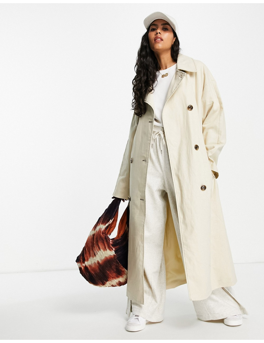 ASOS DESIGN slouchy trench...
