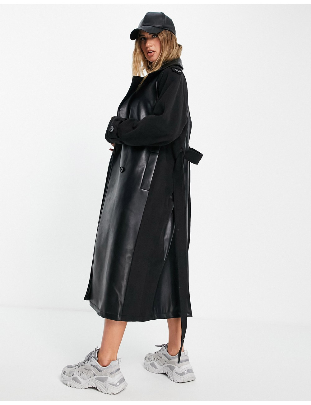 ASOS DESIGN faux leather...