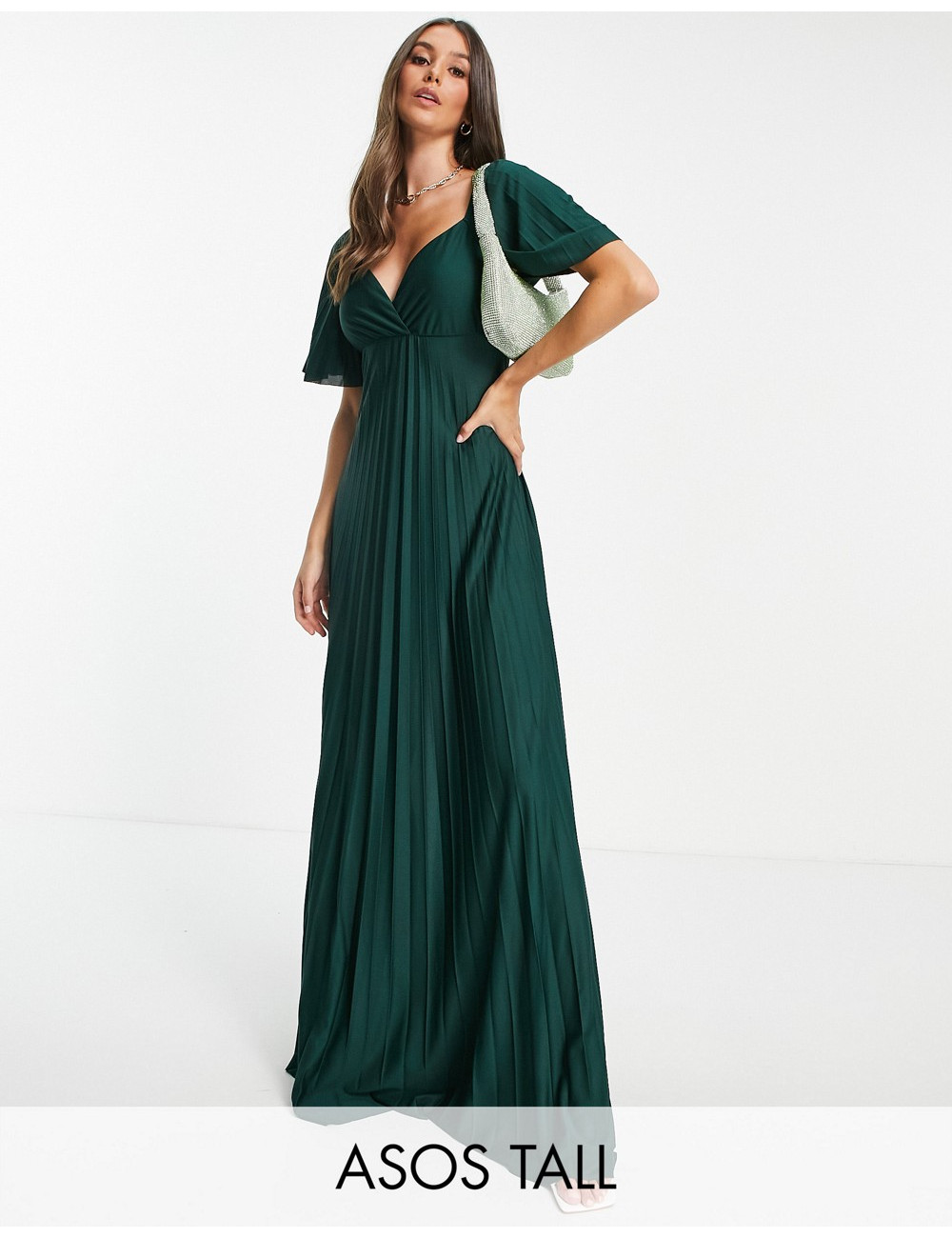 ASOS DESIGN Tall pleated...