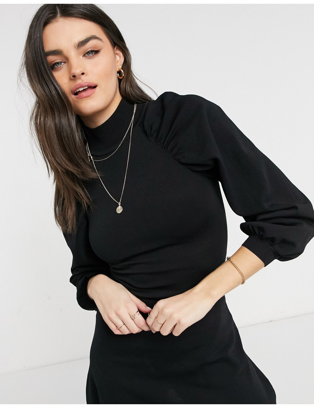 ASOS DESIGN knitted fit and...