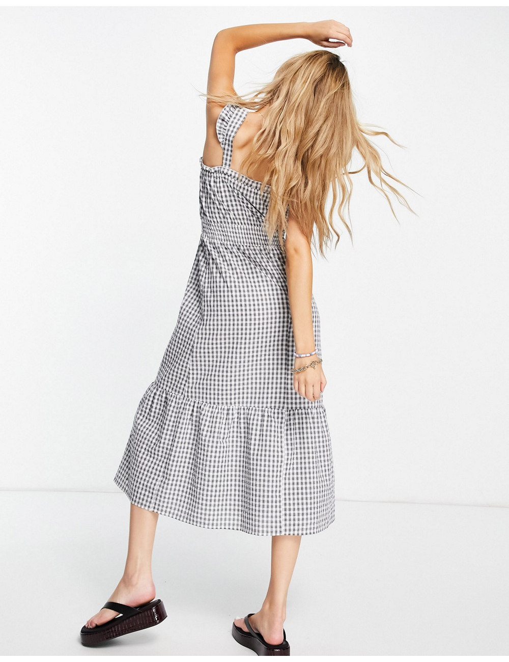 Only midi dress with frill...