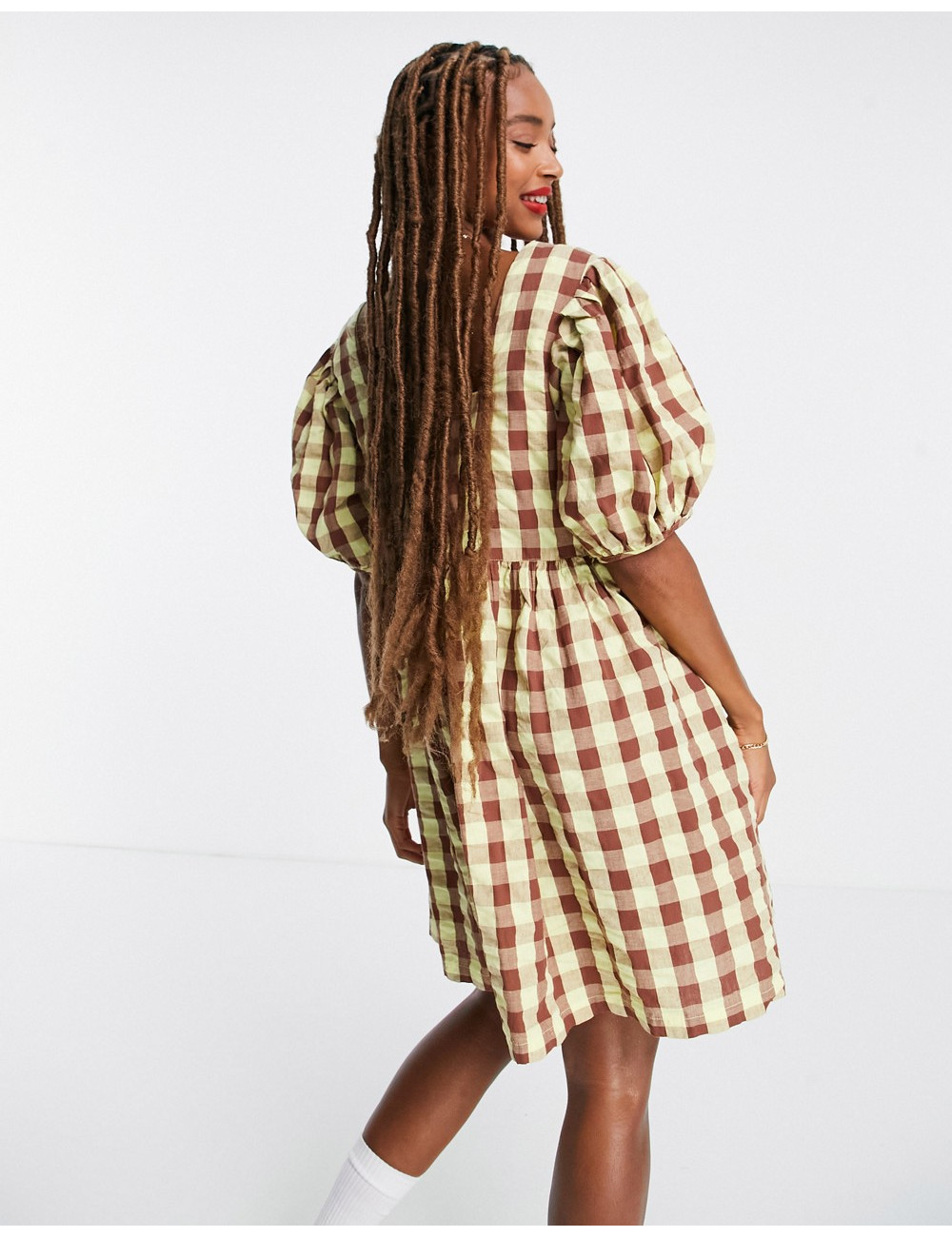COLLUSION oversized gingham...