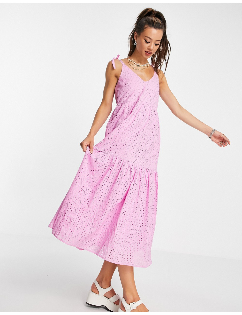 Topshop broderie maxi dress...