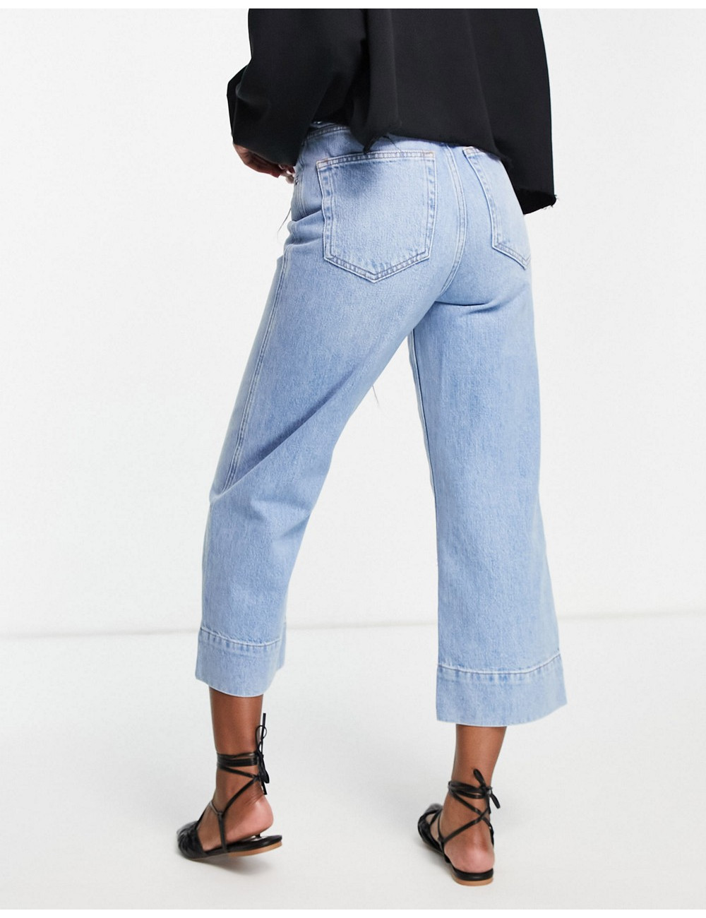 Topshop cropped jeans in...