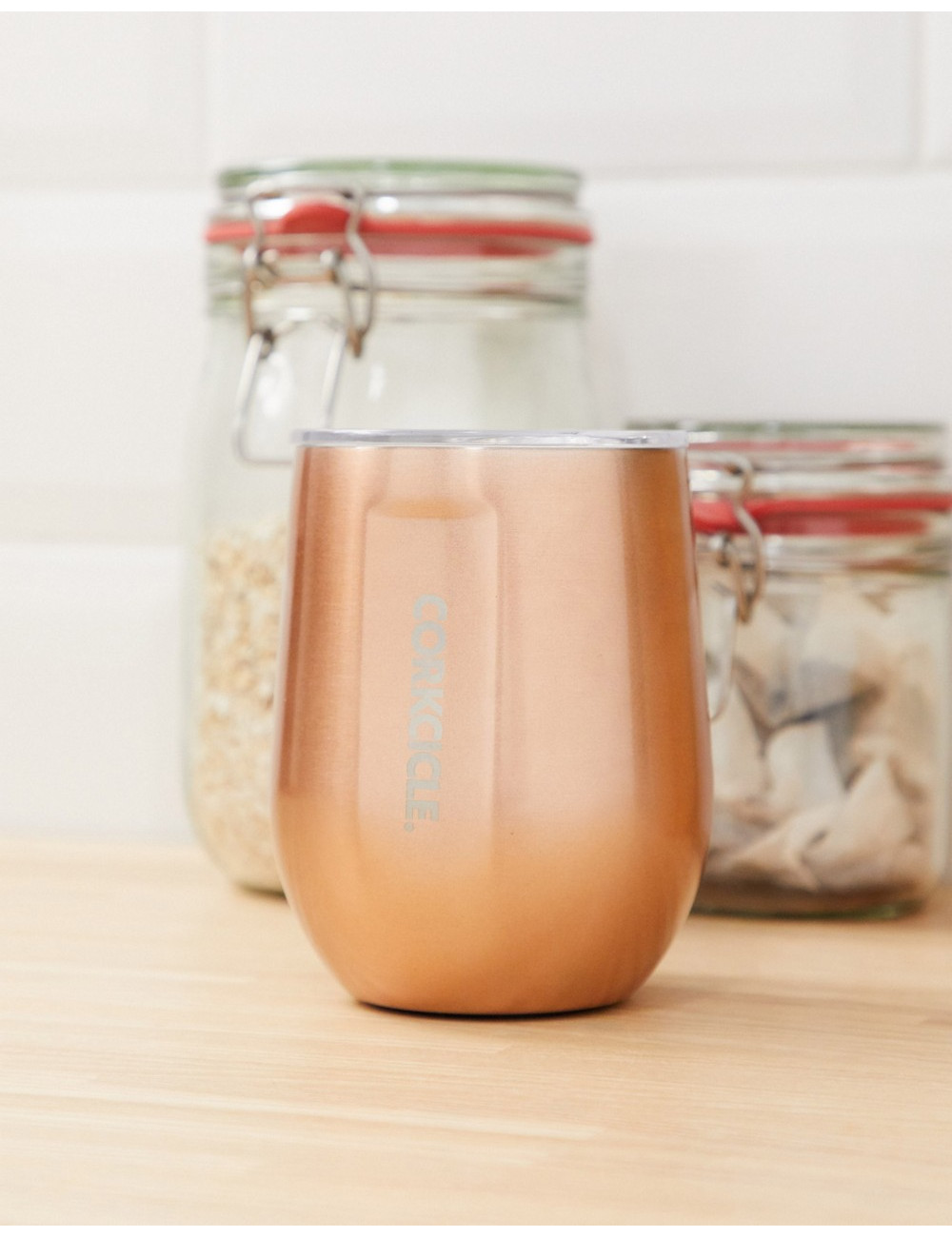 Corkcicle copper stemless...