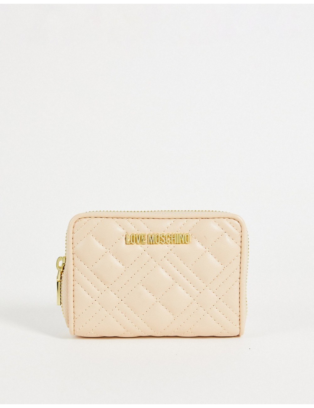 Love Moschino quilted zip...