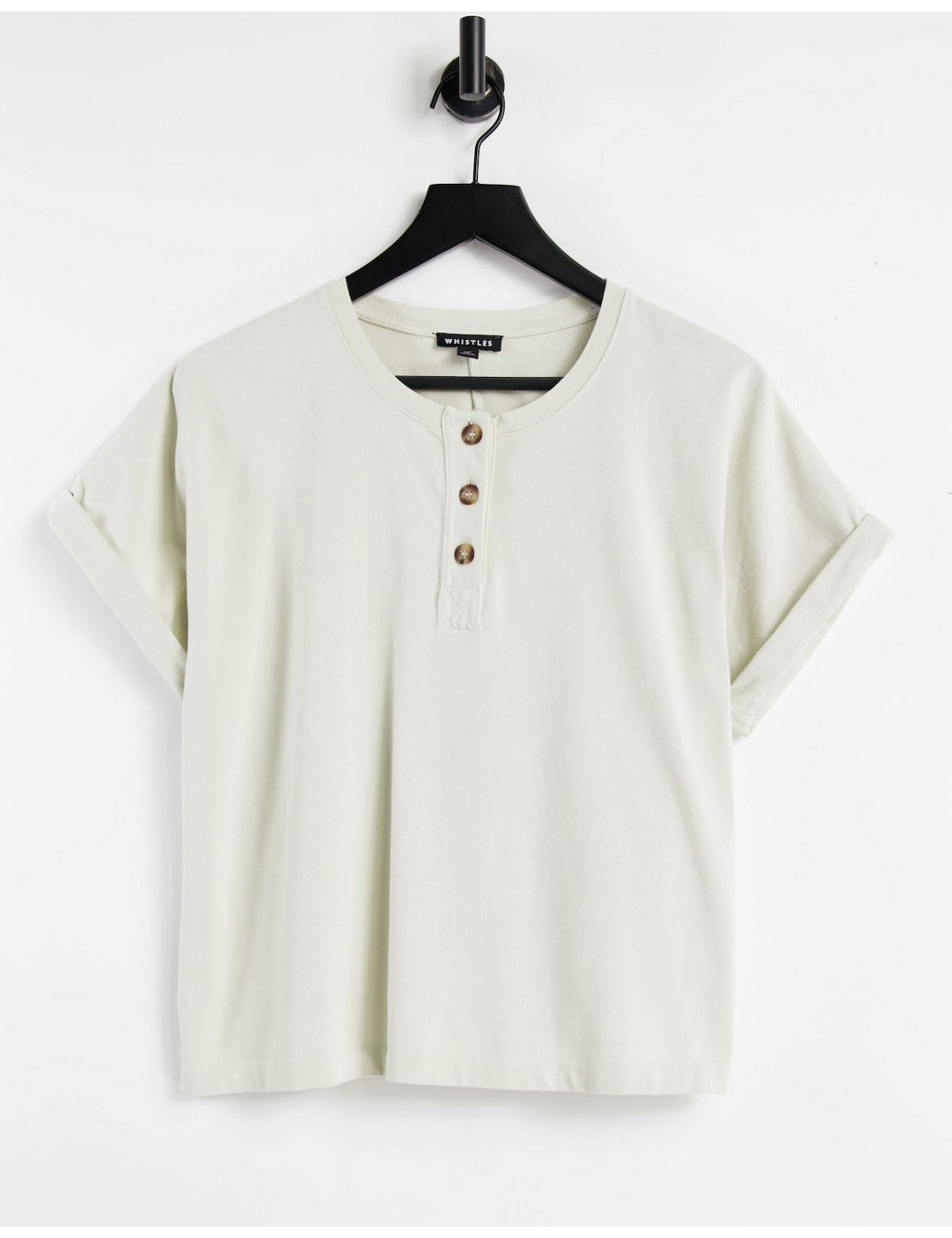 Whistles button front t...