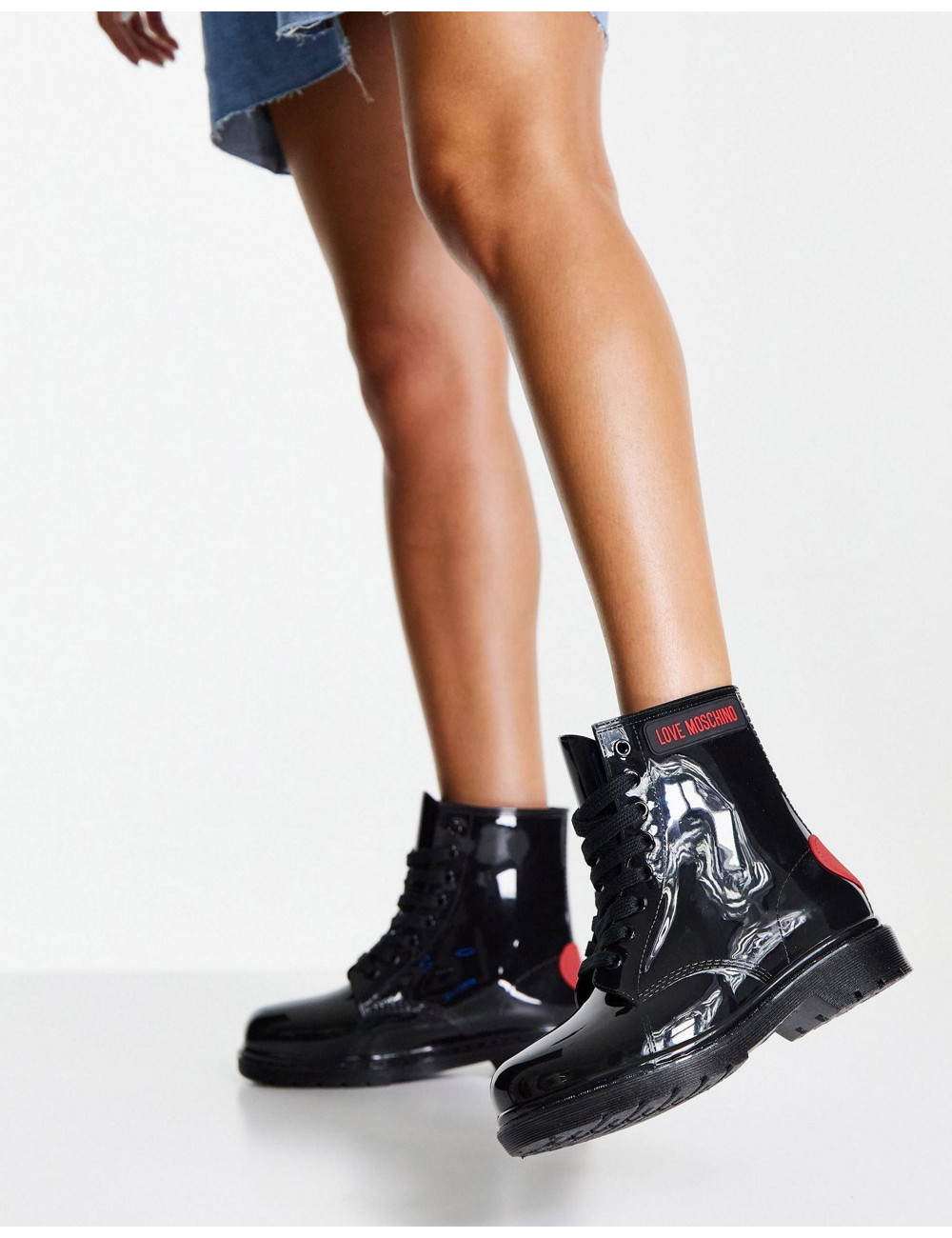 Love Moschino lace up boots...