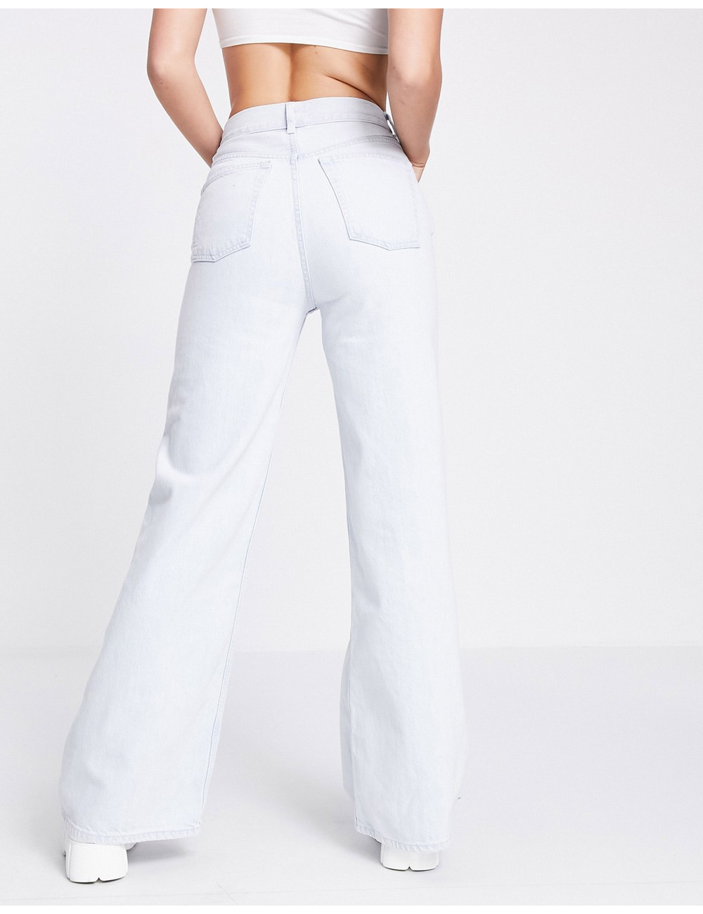 Topshop wide leg jeans with...