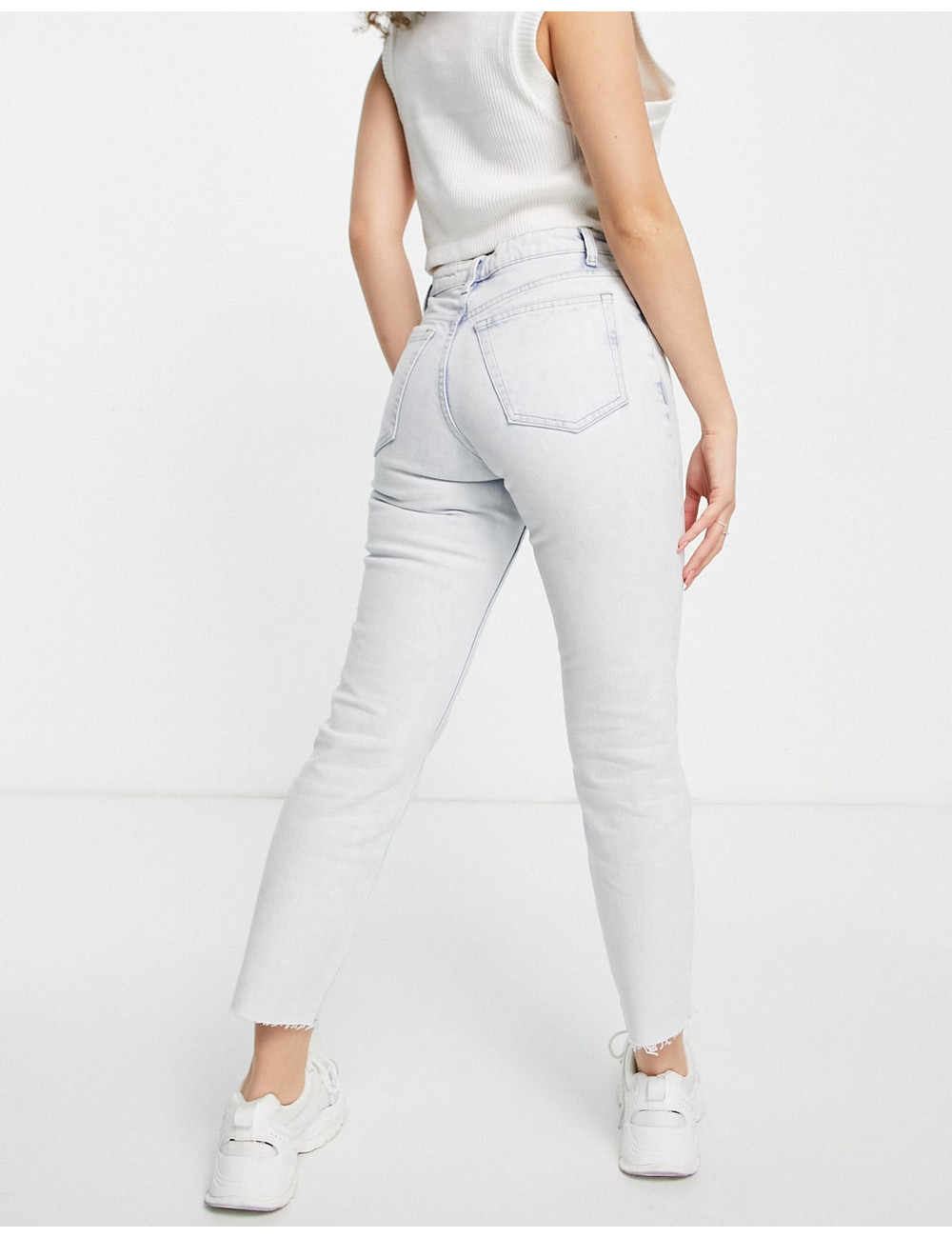 Topshop straight jeans in...