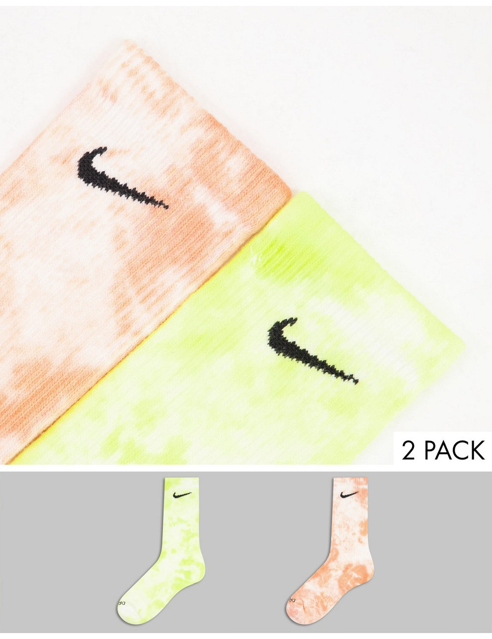 Nike tie dye socks in...