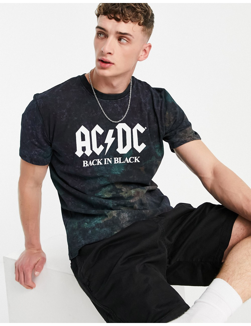 Pull&Bear ACDC t-shirt in...