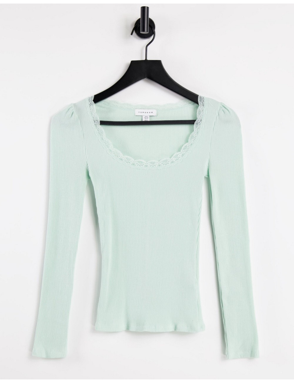 Topshop long sleeve lace...