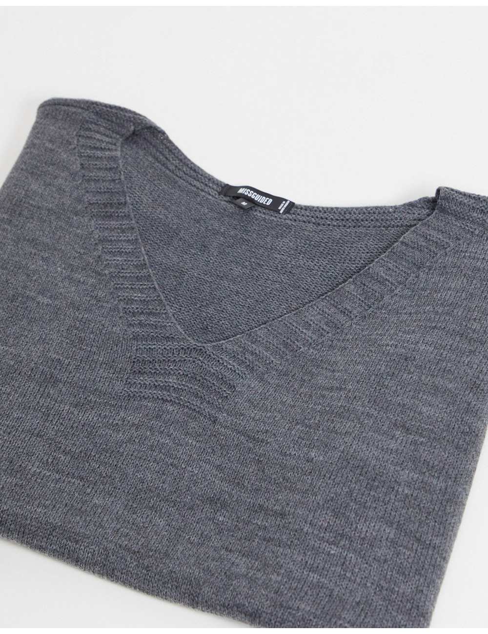 Missguided knitted vest in...