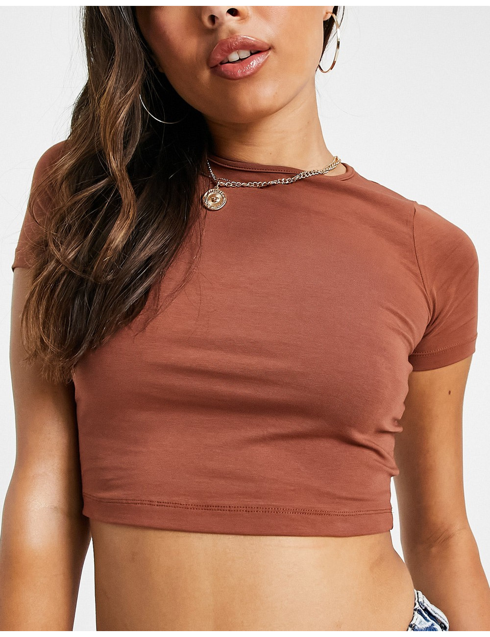 ASOS DESIGN fitted crop...