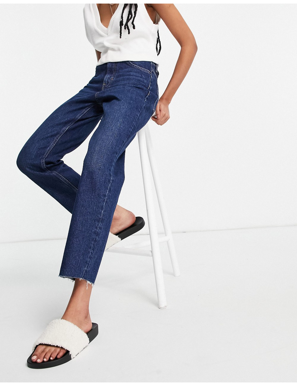Topshop Straight jeans in...