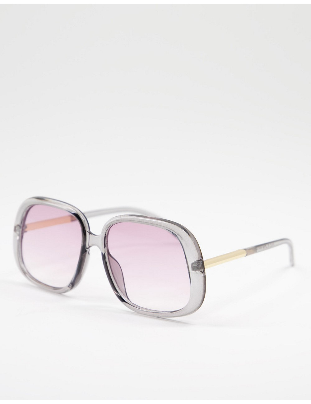ASOS DESIGN 70s aviator sunglasses in brown ombre with purple lens