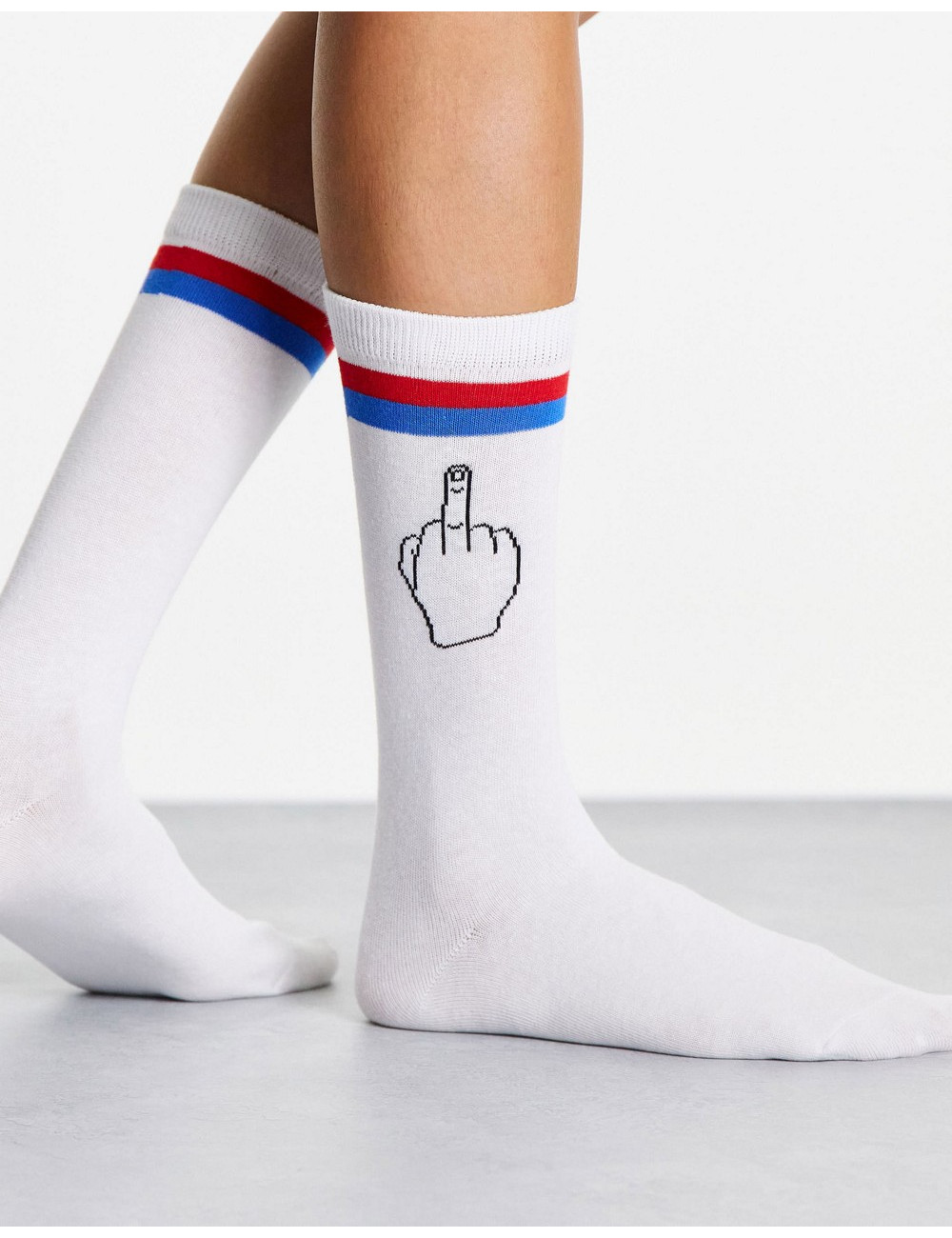 Typo socks with stripe and...