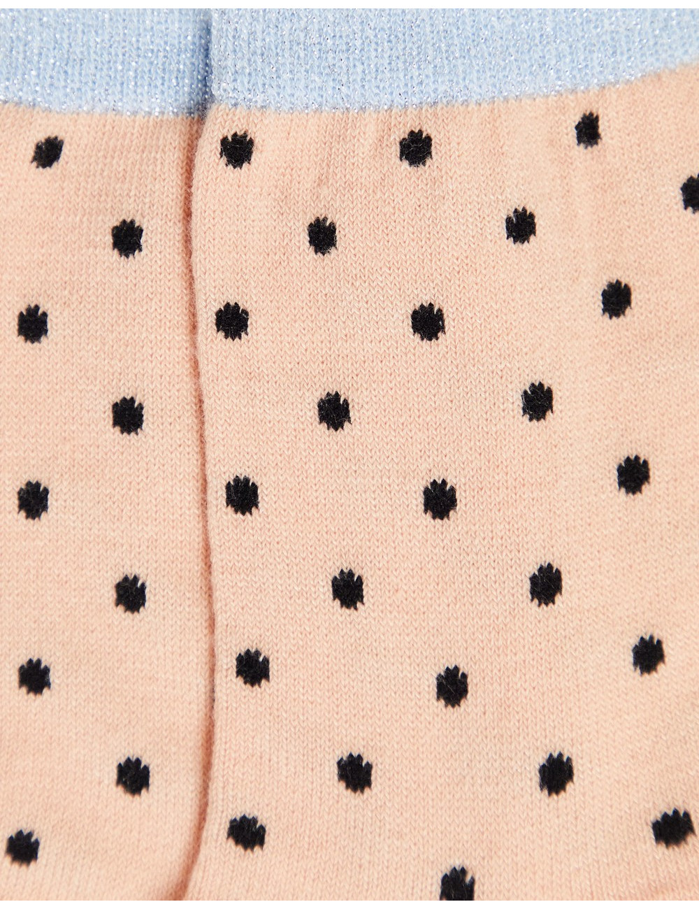 Pieces socks in nude polka dot