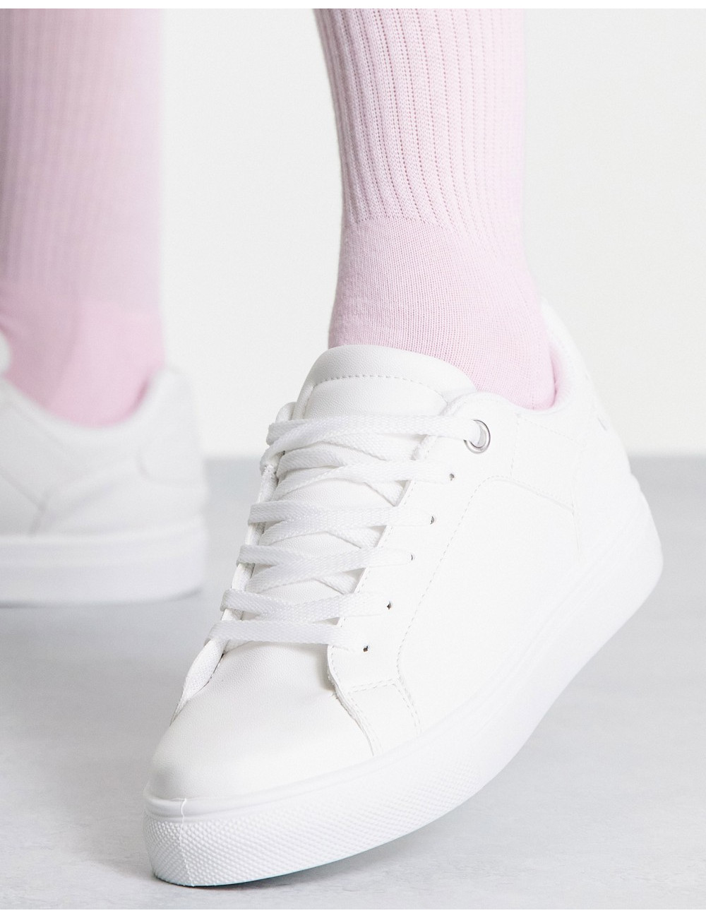 Topshop lace up trainer in...
