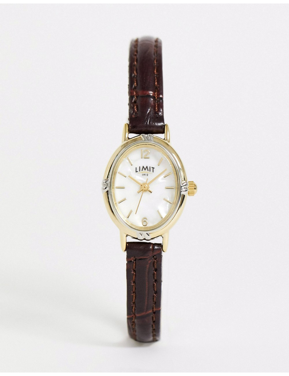 Limit faux leather watch in...