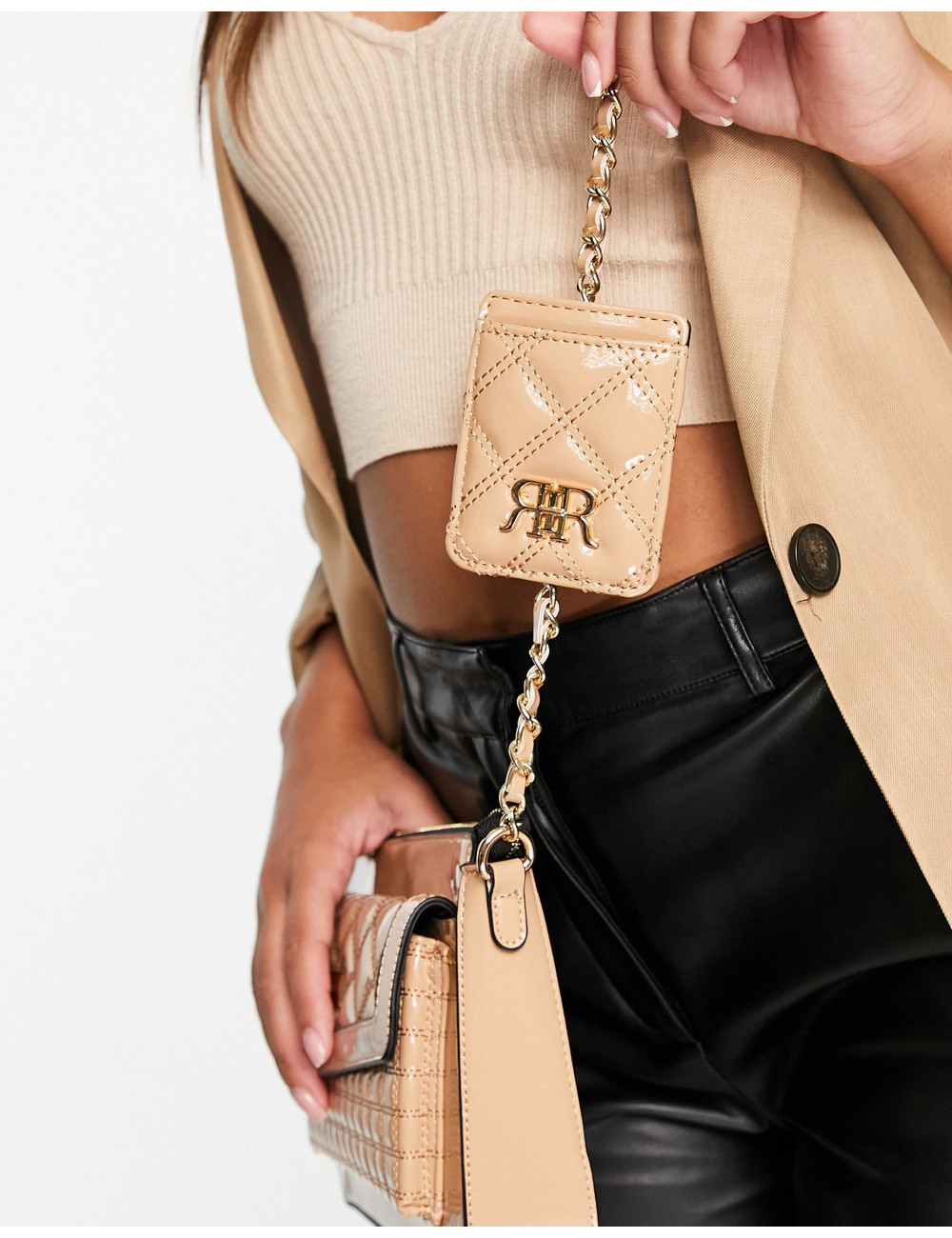 River Island quilted chain...