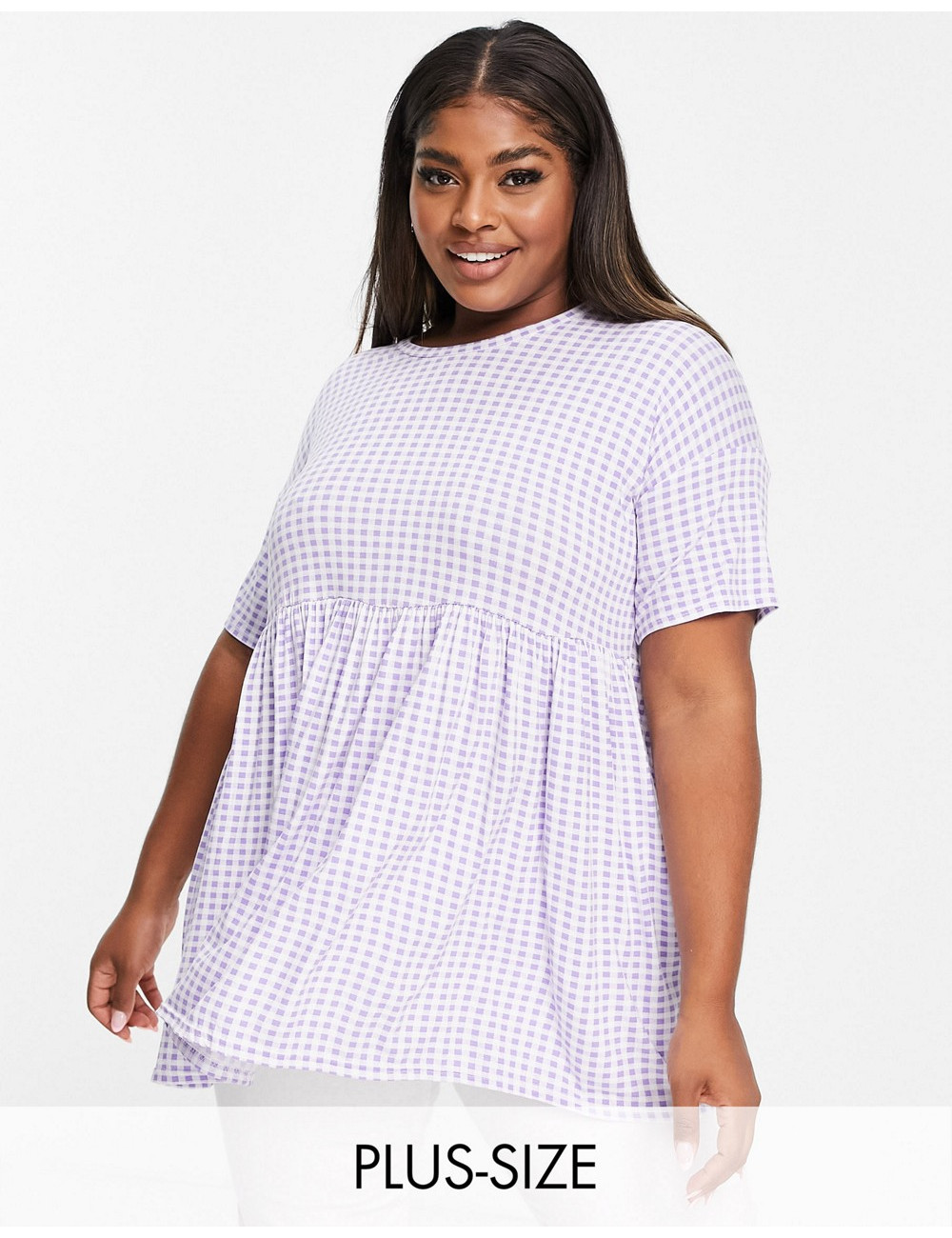 Yours smock dress in lilac...