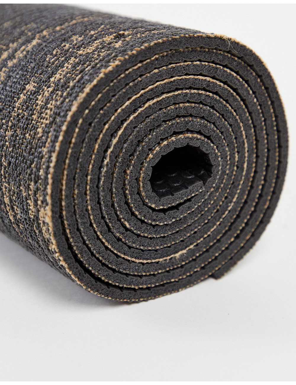 HIIT flax yoga mat in black