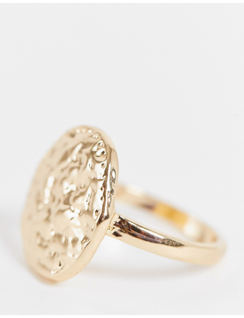 Topshop hammered coin ring...