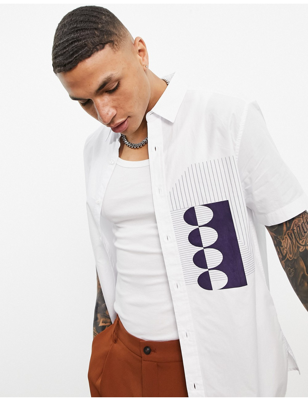 Topman relaxed shirt with...