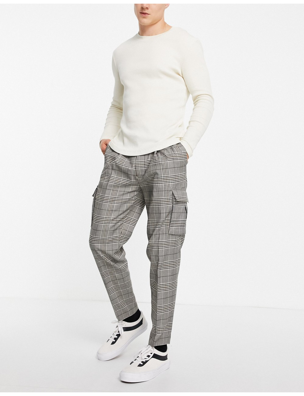 Topman tapered checked...