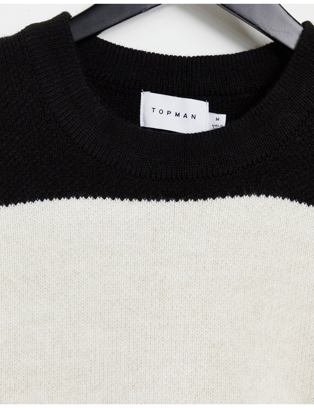 Topman striped knitted...