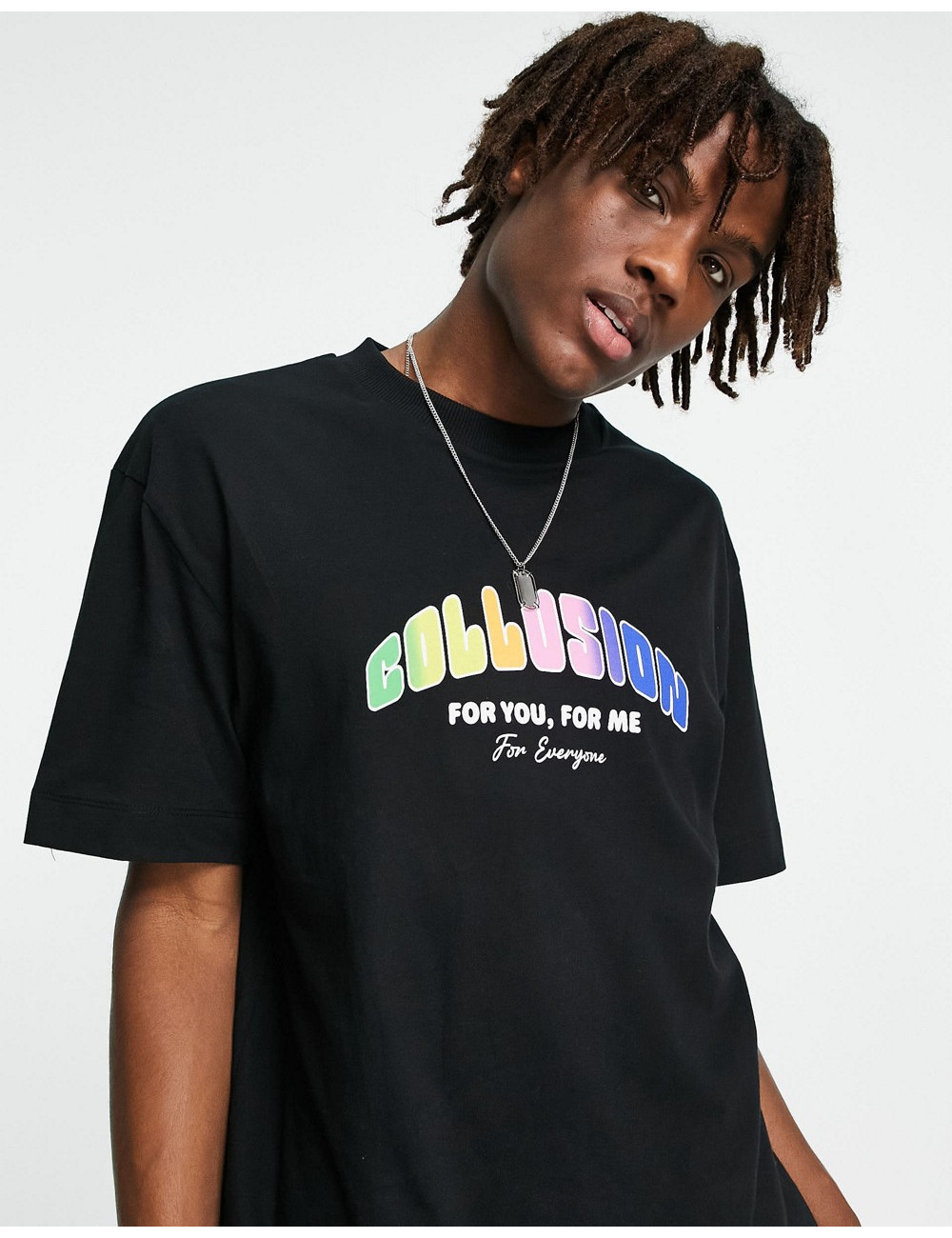 COLLUSION oversized t-shirt...