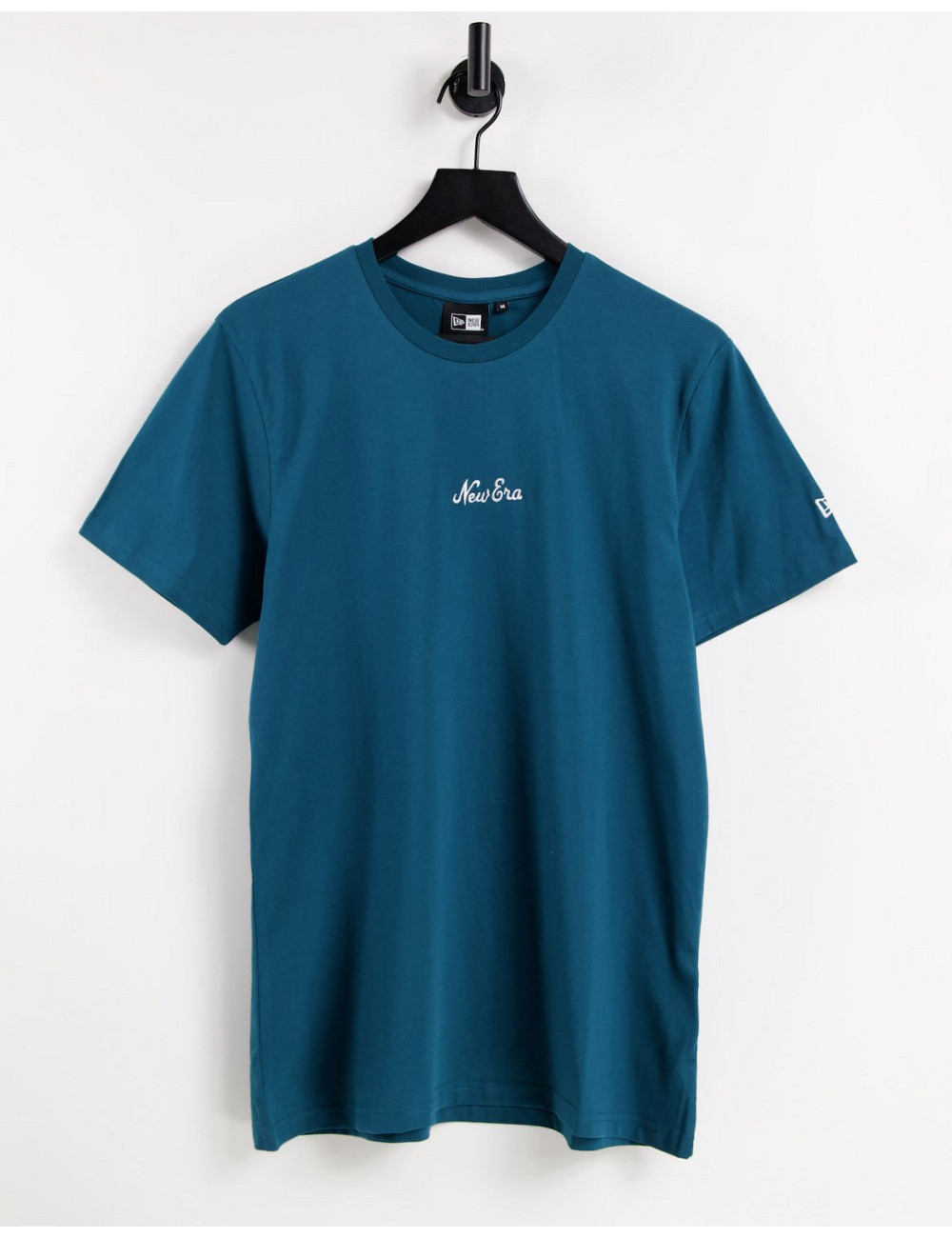 New Era script t-shirt in blue